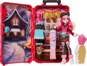 Monster High Skulltimate Secrets Cupid Asteria Doll Set | Destination: Cabin Slay-cation Unboxing Set with Suitcase and 19+ Surprises like Clothes and Fashion Accessories