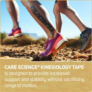 Care Science Copper Infused Kinesiology Tape, 40 Precut Strips, 2 Rolls | Elastic Sports & Weightlifting Tape Supports Muscles & Joints. Water Resistant.