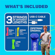 ZipString Original Rope Launcher Toy, Bold Blue | As Seen on Shark Tank, For Kids & Adults, Fly String Loop in Air, Endless Tricks & Fun
