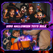 Halloween Party Favors 65PCS Non Candy Trick or Treats Halloween Toys | Halloween Rings for Kids & Adults, Bulk Halloween Party Favors & party supplies, Goodie Bag Stuffers, Trick or Treat Toys