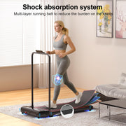 Walking Pad Treadmill for Home - Foldable Treadmills with Handle Bar Mini Portable Walk Pads Under Desk Small Spaces Compact Folding Electric Treadmills Office Walking and Running Machine Terluxra