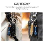 OLIGHT IMINI 2 Rechargeable EDC Keychain Mini Flashlight Midnight Blue | 50LM and 21M Throw, Compact and Portable, Mini LED Keyring Lights, Built-in Battery, Ideal for Everyday Carry and Emergencies