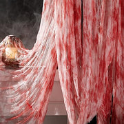 197" x 85" Halloween Creepy Cloth - Halloween Spooky Fabric Cloth - Scary Gauze Blood Creepy Cloth for Haunted House Halloween Party Yard Wall Doorway Outdoors Decoration