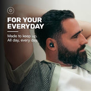Raycon Everyday Bluetooth Wireless Earbuds with Microphone - Active Noise Cancelling, Sweat & Water-Resistant Earphones, Ear Buds Wireless Bluetooth (Black)
