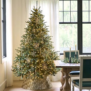 Balsam Hill 7.5ft Pre-Lit Classic Blue Spruce - Artificial Christmas Tree with 1000 Clear Incandescent Lights, Easy Plug Technology, Premium Stand for Indoor Holiday Decorating