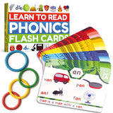 THE BAMBINO TREE Phonics Flash Cards | Learn to Read in 20 Phonic Stages - Education for Kids Ages 4-8 Kindergarten 1st 2nd Grade