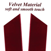 12Pcs Burgundy Velvet Ribbon Bows Christmas Tree Decorations,5in x 10in Xmas Ornaments for Tree Home Party Front Door Wreath Garland Holiday Decor