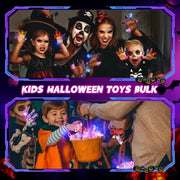 Halloween Party Favors 65PCS Non Candy Trick or Treats Halloween Toys | Halloween Rings for Kids & Adults, Bulk Halloween Party Favors & party supplies, Goodie Bag Stuffers, Trick or Treat Toys