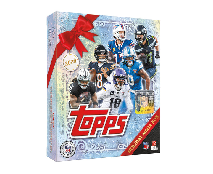 2026 Topps Holiday Football - Factory Sealed - Mega Box