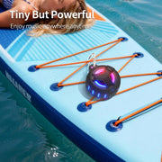 EBODA Bluetooth Shower Waterproof Speaker Portable Gifts for Kayak Teens | IP67 Small Mini Speakers with LED Light, Floating, 2000mAh, True Wireless Stereo for Hiking, Beach, Stuff for Boys Men-Black