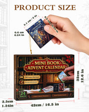 Mini Book Advent Calendar 2026 for Book Lovers, 24 Christmas Ornaments | 24 Readable, Decorative, Collectible Mini Books, Classic World Literature Surprises Christmas Countdown for Adults, Teens