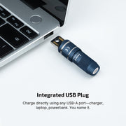 OLIGHT IMINI 2 Rechargeable EDC Keychain Mini Flashlight Midnight Blue | 50LM and 21M Throw, Compact and Portable, Mini LED Keyring Lights, Built-in Battery, Ideal for Everyday Carry and Emergencies
