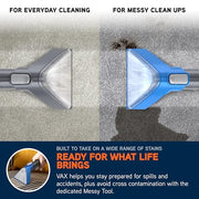 Vax SpotWash Mini Duo Compact Handheld Spot Cleaner CDSW-MCXT | Portable upholstery & carpet cleaner, multi-surface deep cleaning for pet messes, included tools & solutions, 2.9kg, 0.7L