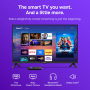 Roku 32-Inch Select Series Smart TV 2026-1080p Full HD TV - RokuTV | Flat Screen LED Television with Voice Remote, Wi-Fi & Bluetooth Headphone Mode - Streaming Live Local News Sports & Movies