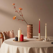 Bolsius Smooth Pillar Candles - Set of 4 - Ivory - 100x48 mm - Decorative Candles - Long Burning Time - Unscented - with Natural Plant Wax - Without Palm Oil