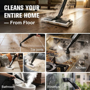 Waitbird 4.5 Bar 300°F Steam Cleaner for Bathroom, Kitchen, Floor & Grout | Ease of Use | Quick Heat Up | Large Water Tank | Quiet Operation | Safety Lock | 21 Accessories for Floor, Bathroom, Kitchen