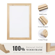 Large Framed Beige Cream Abstract Vertical Wall Art for Hallway, 2 Piece | Long narrow, Large size, Canvas prints, Neutral minimalist pictures, Vertical, Wood frame, Living room,Entryway wall decor