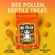CTWPets 100% Bee Pollen Powder - Food for Reptiles | Single-ingredient food topper for bearded dragons, tortoises and other herbivorous or omnivorous reptiles