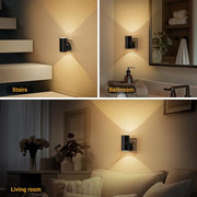 JandCase Night Light, Night Light Plug in Wall with Dusk to Dawn Sensor | Dimmable 0-100LM, 3000K Warm White, Plug in Nightlight for Hallway, Bathroom, Bedroom, Stairs