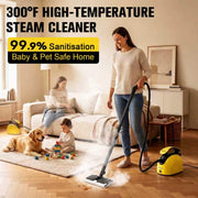 Waitbird 4.5 Bar 300°F Steam Cleaner for Bathroom, Kitchen, Floor & Grout | Ease of Use | Quick Heat Up | Large Water Tank | Quiet Operation | Safety Lock | 21 Accessories for Floor, Bathroom, Kitchen