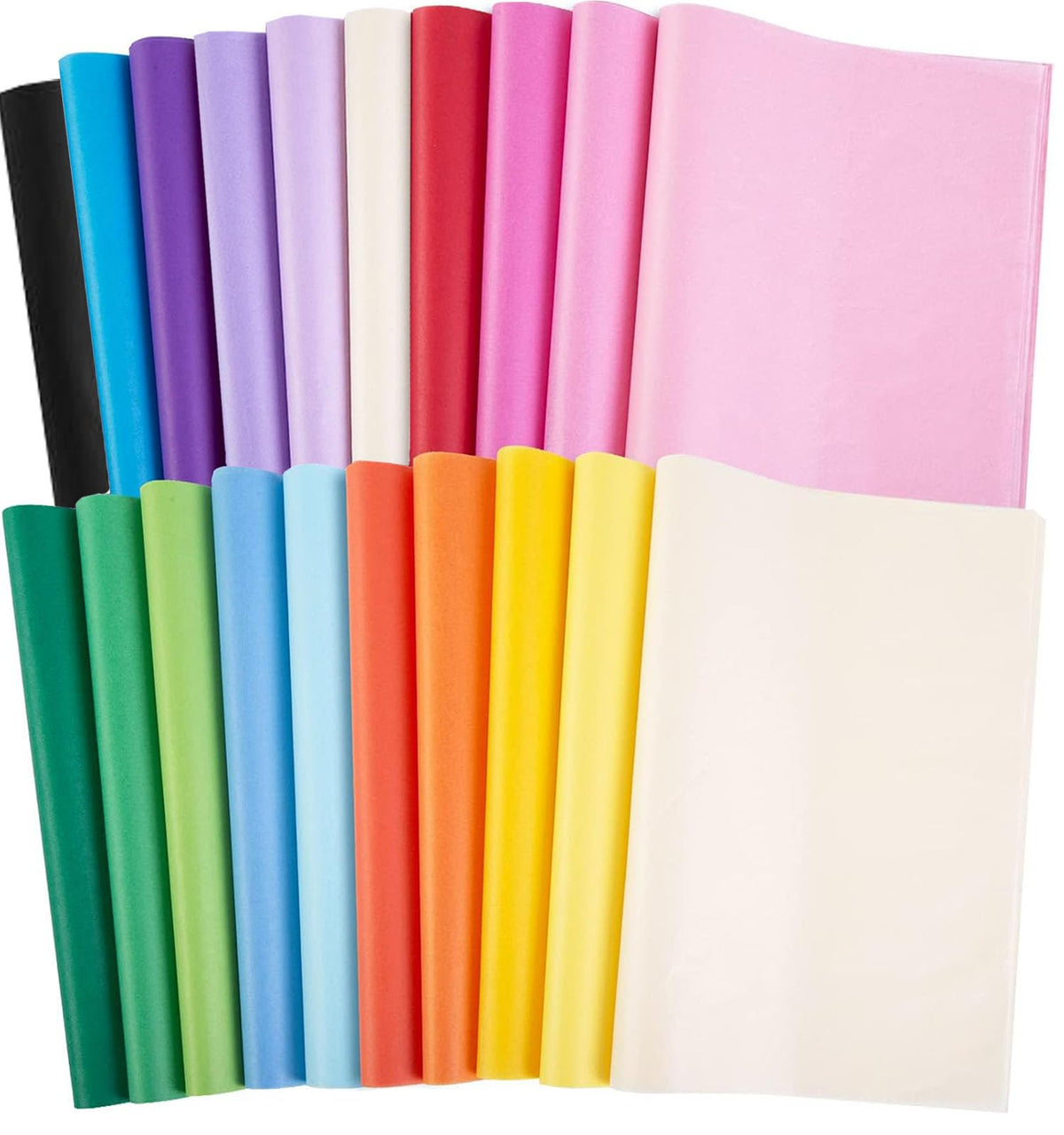 60 Coloured Tissue Paper for Wrapping Gifts,Cydaluya Tissue Papers with 20 Colors, 35x50cm Tissue Paper Sheets Perfect for Packaging Gifts and Crafts