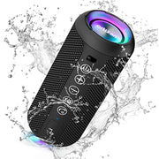 Ortizan X10 Portable Bluetooth Speaker (1st Gen), IPX7 Waterproof, Wireless | Big Sound and Deep Bass, TWS Pairing, 30Hrs of Playtime, for Home/Party/Outdoor/Beach, Birthday Gifts for Men Women - Black