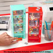 MGA's Miniverse Real Brands Vending Machine (Teal), Interactive Display & Storage Playset with Exclusive Mini Food Brands, Refillable, Collectible Miniatures, Ages 8+