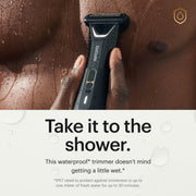 MANSCAPED® The Lawn Mower® 5.0 Ultra Groin & Body Hair Trimmer | Dual-Head SkinSafe® Trimmer & Foil Blades, Waterproof Wet/Dry, USB-C Rechargeable with Travel Case, Men’s Ball Shaver, Black