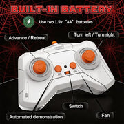 AUTXQU Wall Crawler Gecko Rechargeable Remote Control Robot Wall Ceiling Climbing Toys with 360° Rotation,Funny Pranks Birthday Gifts for Kids Boys and Girls Age 4&Up (Red Blue Spider)