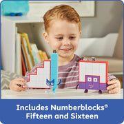 hand2mind Numberblocks Friends Fifteen and Sixteen Figure Pack, Ages 3+ | Number and Counting Toys, Play Figure Playsets, Small Figurines for Kids, Kindergarten Math and Pretend Play Toys