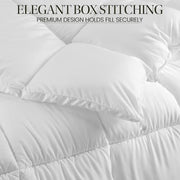 Utopia Bedding Coverless King Size Duvet, 10.5 Tog Box Stitched, White | Luxury Comforter with Ultra-Soft Touch Microfiber filling, Durable Construction and Corner Tabs, Machine Washable