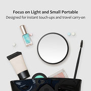 MIYADIVA 40X Magnifying Mirror, Small Magnifying Mirror with Suction Cup and Tweezers, As a Travel Essentials, Compact Mirror Set for Plucking Eyebrows 3.5 Inches
