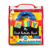Melissa & Doug K’s Kids My First Activity Book 8-Page Soft Book for Babies and Toddlers Early Learning Developmental Plush Soft Activity for Babies and Toddlers