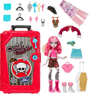 Monster High Skulltimate Secrets Cupid Asteria Doll Set | Destination: Cabin Slay-cation Unboxing Set with Suitcase and 19+ Surprises like Clothes and Fashion Accessories