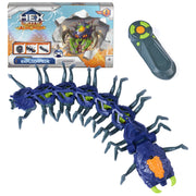 HEX BOTS Explodapede Robotic Centipede Remote Control Toy | Burst Open with a Click, Glowing LED Eyes, Autonomous or RC Movement, Easy to Use Remote, Prank Toy Gifts for Kids Ages 4+