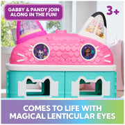 DREAMWORKS GABBY'S DOLLHOUSE Meow-Mazing Dollhouse, 2 Feet Tall, 15 Pieces | Over 2 Feet Tall, 15 Pieces, Featuring Lenticular Eyes, Realistic Dollhouse Play, Kids Toys for Girls & Boys Ages 3 and Up