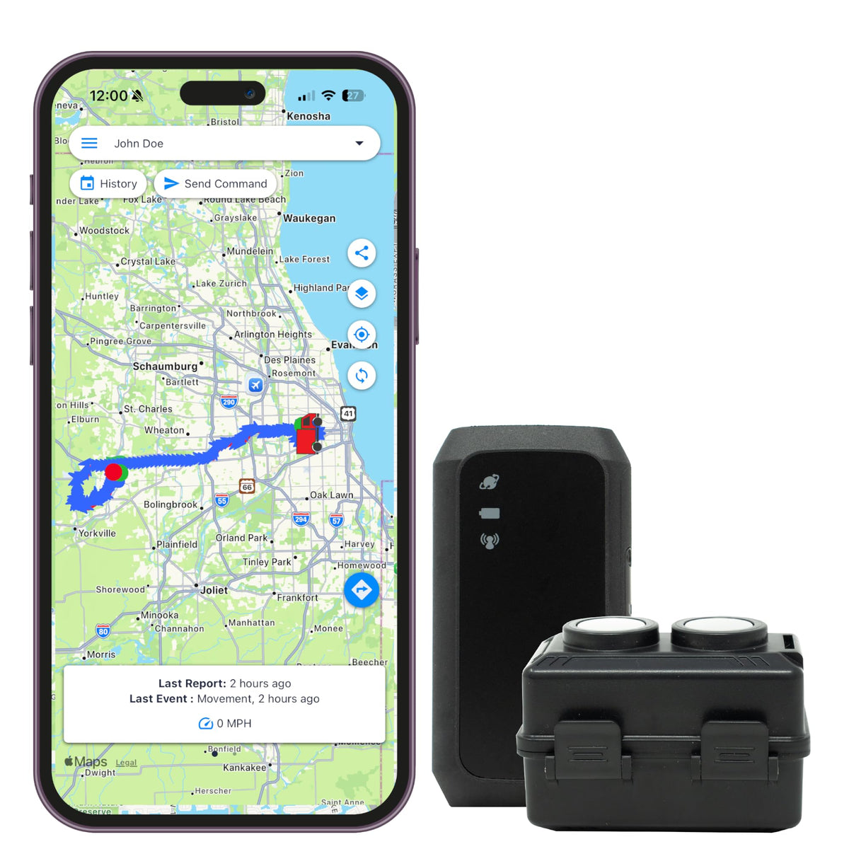 Optimus 3.0 GPS Tracker Bundle - Vehicle & Asset Tracking - 1+ Mo Battery | Up to 2 Months Battery with Heavy Duty Waterproof Case and Powerful Magnets included perfect for Vehicles and Assets