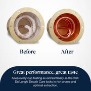 De'Longhi EcoDecalk - Coffee Machine Descaler 10 Decalcification Doses | Descaling Solution, Plant-Based Formula, Coffee Machine Maintenance Accessory, 2 X 500ml Bottles, Biodegradable, DLSC502
