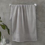 Catherine Lansfield Zero Twist Cotton 50x85cm Hand Towel Silver Grey