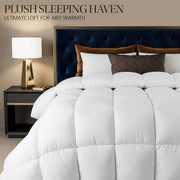 Utopia Bedding Coverless King Size Duvet, 10.5 Tog Box Stitched, White | Luxury Comforter with Ultra-Soft Touch Microfiber filling, Durable Construction and Corner Tabs, Machine Washable