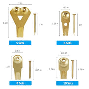 YHYZ Picture Hooks Heavy Duty, Picture Hanging Kit: Hangers (50 30 20 10 lbs) + Nails, Hanging Clock Photo Mirror Painting, for Plasterboard Wood Dry Walls Hardwall