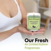 Price's Candles Chef's Jar Candle Fresh Scented Odour Reducing Candle with Basil Patchouli and Geranium Fragrance for Kitchens and Home Freshness