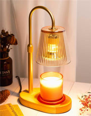 Candle Warmer Lamp with Timer - Electric Wax Melter Flameless Burner Heater | Adjustable Height and Brightness Jar Candles Suitable Various Holiday Warming Gifts for Women with 2 Bulbs