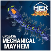 HEX BOTS Explodapede Robotic Centipede Remote Control Toy | Burst Open with a Click, Glowing LED Eyes, Autonomous or RC Movement, Easy to Use Remote, Prank Toy Gifts for Kids Ages 4+