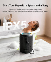 Portable Bluetooth Speaker Gift Ideas: Outdoor Travel Essentials Waterproof | Powerful HD Sound, Dynamic Lights, 15H Playtime, BT 5.3, TWS Pairing, IPX5 Beach|Camping|Pool Accessories, Halloween Music