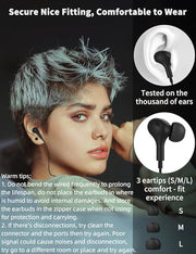 USB C Headphone for Samsung S26 S25 FE S24 A16 A17 Z Wired Earbuds Magnetic | in-Ear Type C Earphone with Microphone Volume Control Bass Stereo Noise Canceling for iPhone 18 Pro Max 17 16 16e 15 Pixel 11