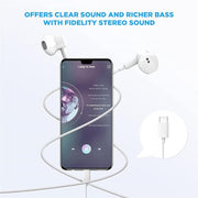 USB C Headphones for iPhone 18/17/16/15 Pro Max Earbuds,Type C Earphones | with Microphone & Remote Noise Cancelling Earphones for iPhone 18/17/16/15 Pro Max Plus,iPad,Galaxy S26/S25/Ultra Note 10/20