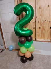 40 Inch Green Number 2 Balloons Foil Digital Helium Number Balloons | for 2nd 12 23 24 25 Birthday Anniversary Wedding Party Decorations,Jumbo Helium Balloon Giant Large Digital Balloon