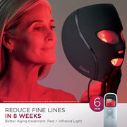 Shark CryoGlow LED Face Mask, Red Light Therapy, Under-Eye Cooling, FW312PL | Red, Blue & Deep Infrared Light, Skincare Device for Fine Lines & Acne, Clinically Tested & FDA-Cleared, 4 Modes, Lilac