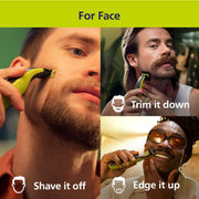 Philips Norelco OneBlade 360 Hybrid Face + Body Trimmer and Shaver | Trim, Edge & Shave Face & Body, Body Skin Guard, 5-in-1 Stubble Comb, 360 Contour Blade, Wet and Dry Use, 60-Minute Runtime